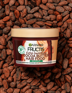 Garnier Fructis Cocoa Butter Hair Food - питательная маска для волос с маслом какао /   390  ml  / GTIN 3600542450041