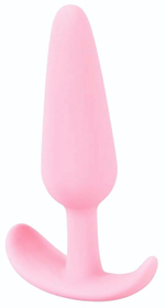 Розовая анальная втулка Mini Butt Plug - 8,4 см. (Цвет: розовый)