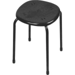 Табурет с пластмассовым сиденьем (ТП02/Ч черный)