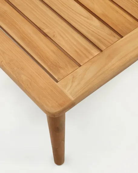 Журнальный столик Portitxol из массива тика, 80x80 см