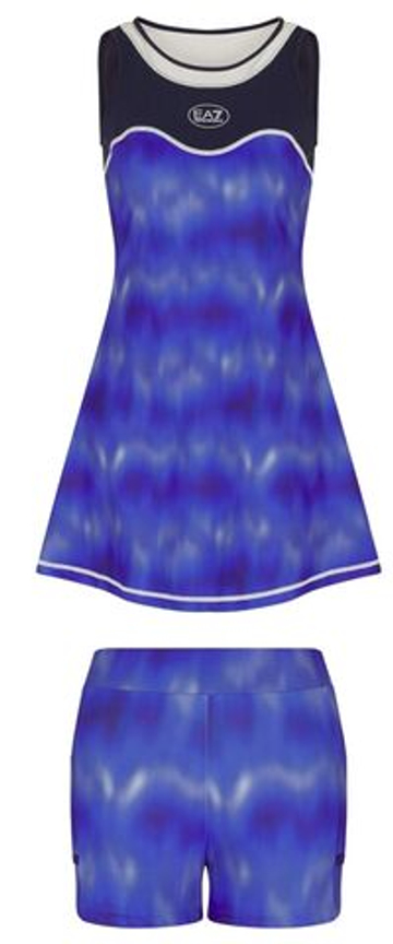 Теннисное платье EA7 Tennis Pro Freestyle - armani blue/fancy deep cobalt