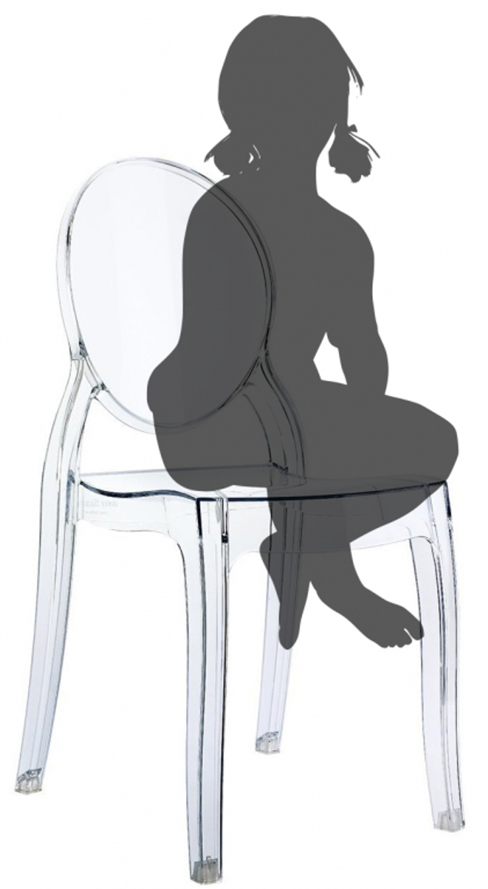 Стул прозрачный детский Siesta Contract Baby Elizabeth, прозрачный