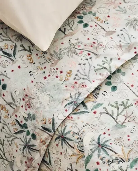 ZARA HOME ДЕТСКАЯ ПРОСТЫНЯ С ПРИНТОМ, РАЗНОЦВЕТНЫЙ