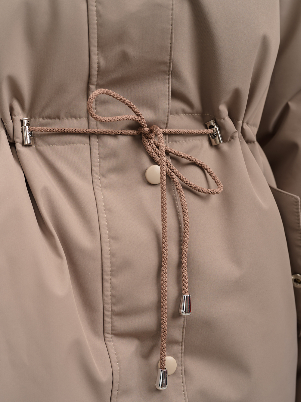 Парка женская демисезонная "Апрель" бежевый