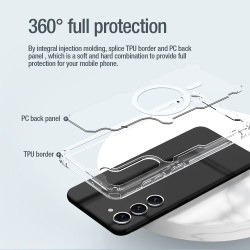 Чехол от Nillkin с поддержкой беспроводной магнитной зарядки для Samsung Galaxy S23+, серия Nature TPU Pro Magnetic