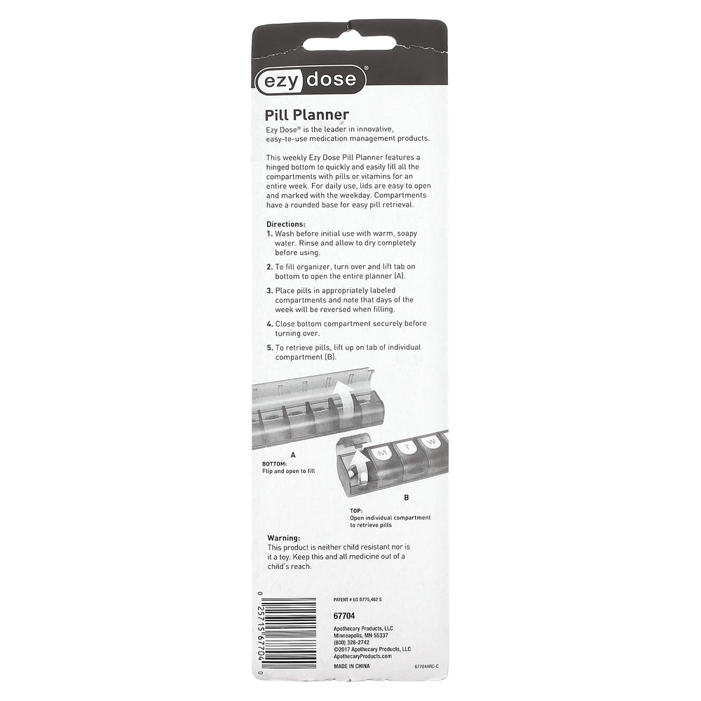 Ezy Dose, органайзер для таблеток, размер XL, 1 шт.