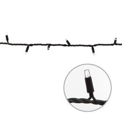 ULD-S1000-120-TBK BLUE-WHITE IP67 Гирлянда светодиодная с эффектом мерцания. 10м. Соединяемая. 120 светодиодов. Синий и белый свет. Провод черный. ТМ Uniel