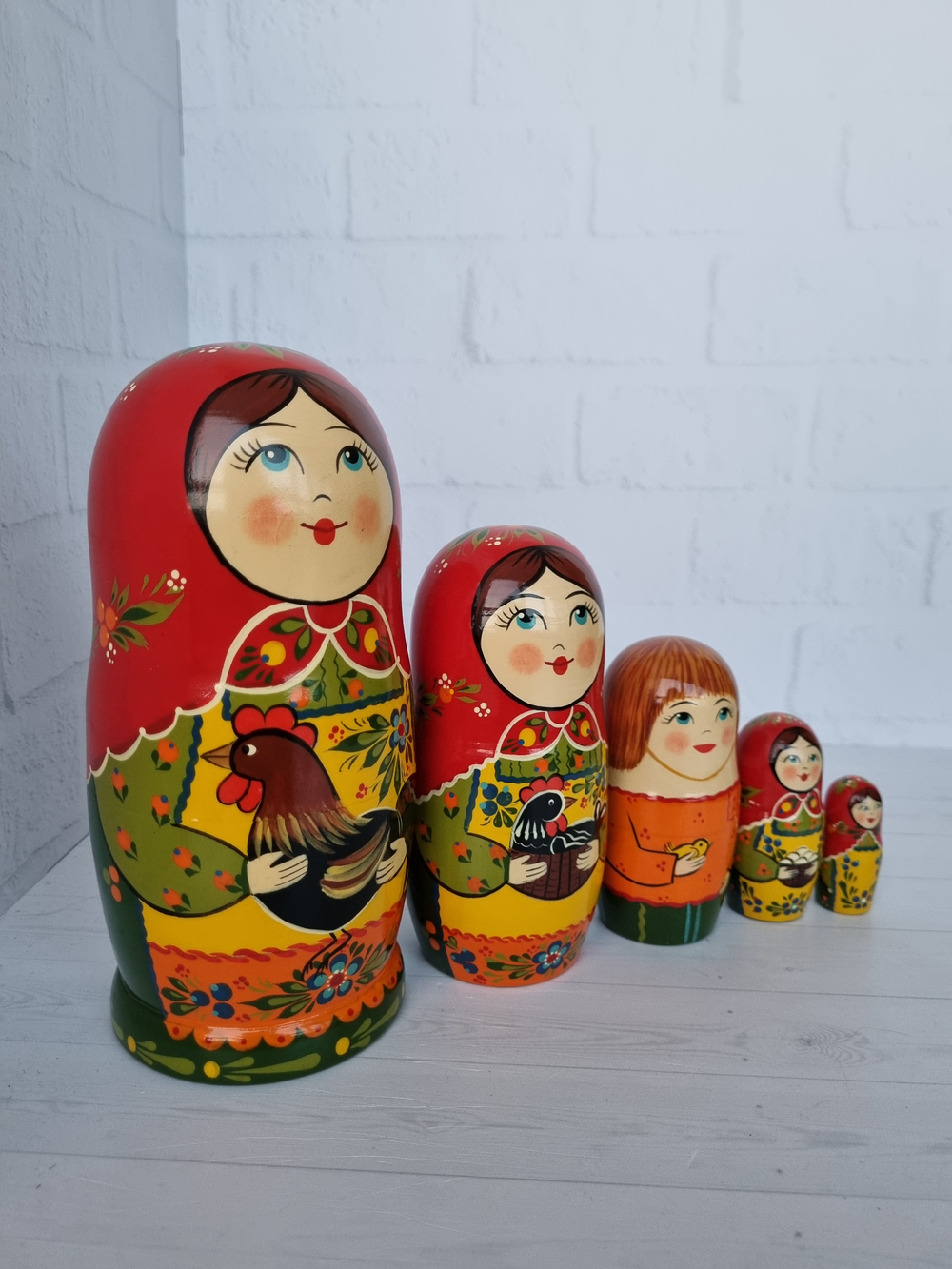 Матрешка "с курочкой" традиция 5мест