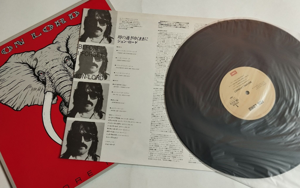 Винтажная виниловая пластинка LP Jon Lord Before I Forget (Japan 1982) (No Obi)
