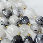 Кварц рутиловый, крупная галтовка, 10-15 мм, камни овалы бочонки, штучно