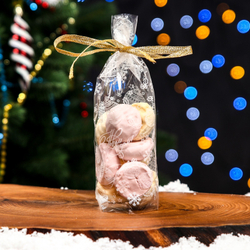 Пакет фасовочный БОПП, с донной складкой, "Новогодние шары" 9*19 см, 10 шт