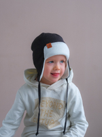 Шапка весенняя/осенняя вязаная (Черный) ТОКИ