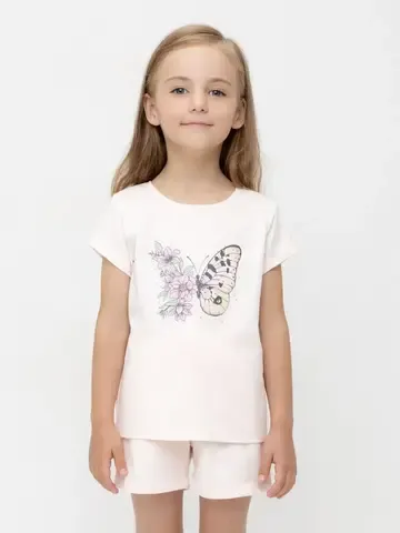 фуфайка  для девочки  КР 302715/розовый к553