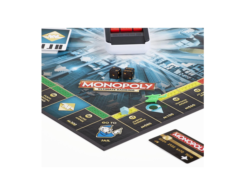 Настольная игра Hasbro Gaming Monopoly Ultimate Banking Edition для всей семьи и детей от 8 лет и старше, электронный банкинг