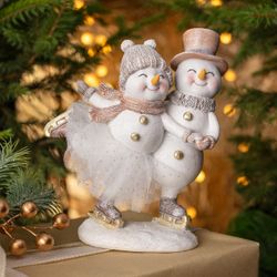 СТАТУЭТКА "СНЕГОВИКИ" 16Х9,5Х18,5 СМ