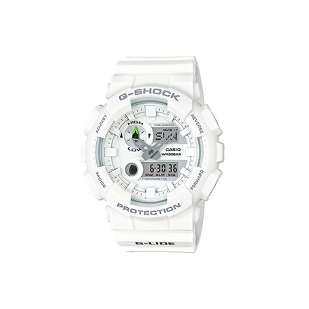 G SHOCK 200m Waterproof Quartz Movement Resin Strap Watch Men"s Watches White Dial