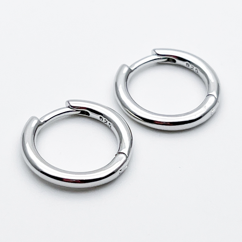 Ювелирные швензы Конго с родиевым покрытием, размер 16*2,5 мм цена за пару