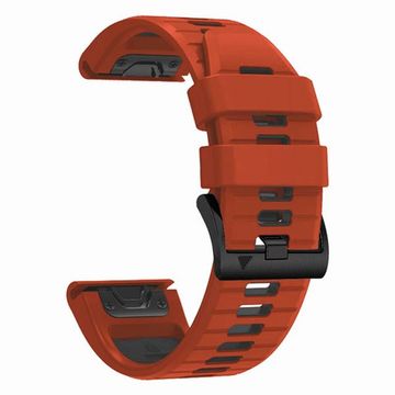 Ремешок двухцветный QuickFit 26 мм для Garmin Fenix 7x/6x/5x/5x plus/3, Descent, Tactix, Enduro, D2, Instinct 2X силиконовый