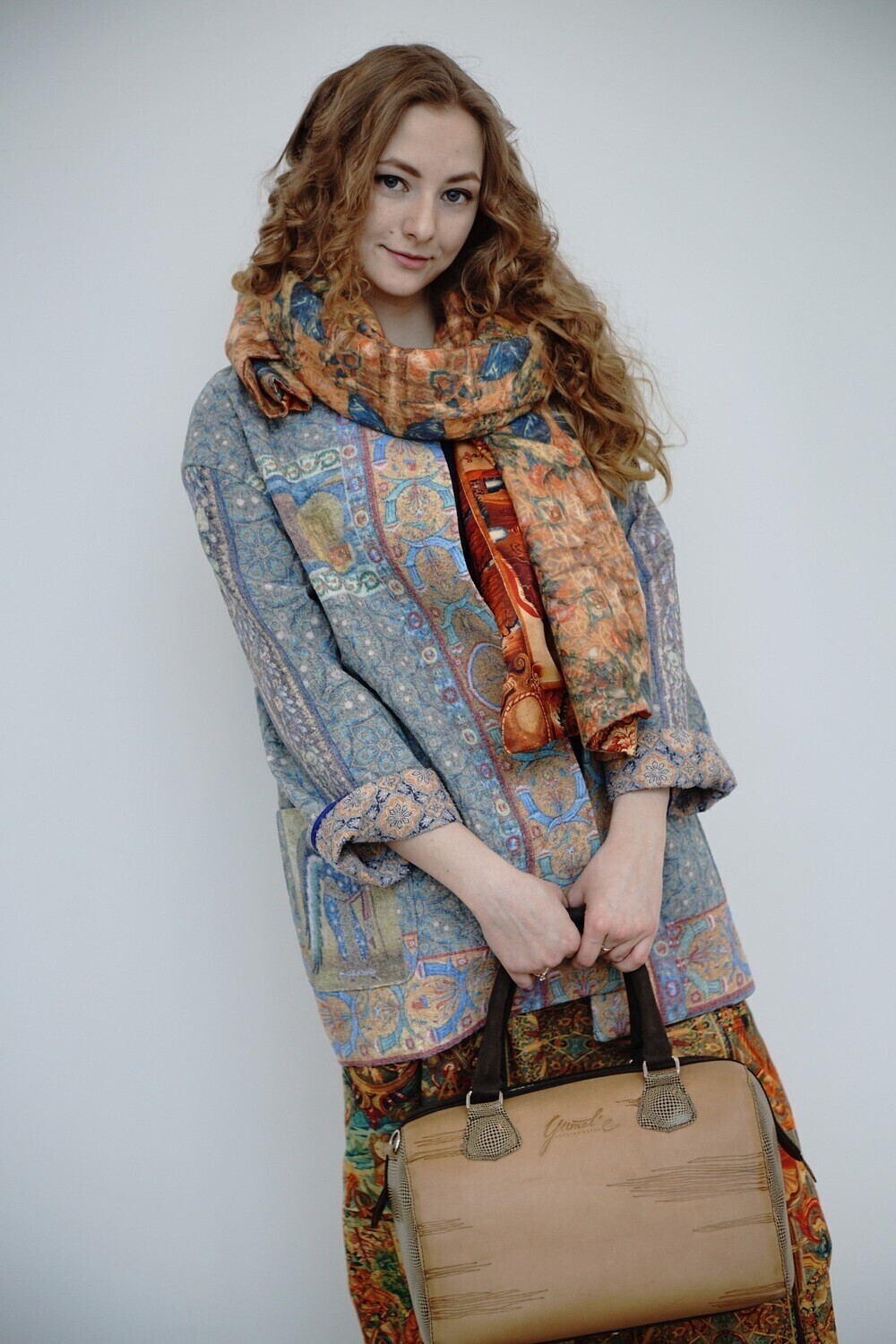 Полупальто "Равенна", по мотивам из базилики Святого Виталия Миланского (San Vitale) в Равенне