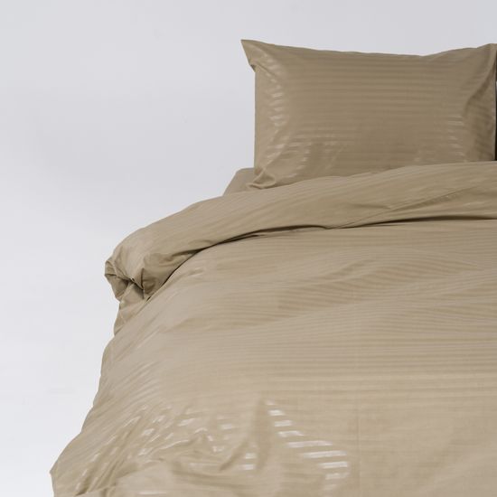 Пододеяльник Beigen , страйп полисатин  150x215  HOMY