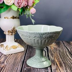 Lenardi 110432 Конфетница 15,5 см БАВАРИЯ на ножке в под.уп.(х12)Керамика