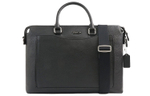 COACH Beckett Leather Laptop Bag, Briefcase, One Shoulder Handbag Large Men"s Black