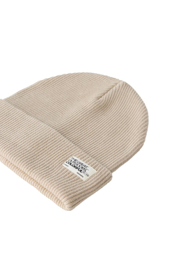ZARA ТРИКОТАЖНАЯ ШАПКА В РУБЧИК С ЭТИКЕТКОЙ, ЦВЕТ ЛЬДА