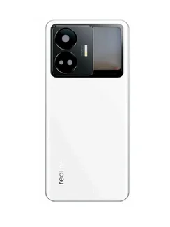 Задняя крышка для Realme GT3 белая (White) со стеклом камеры