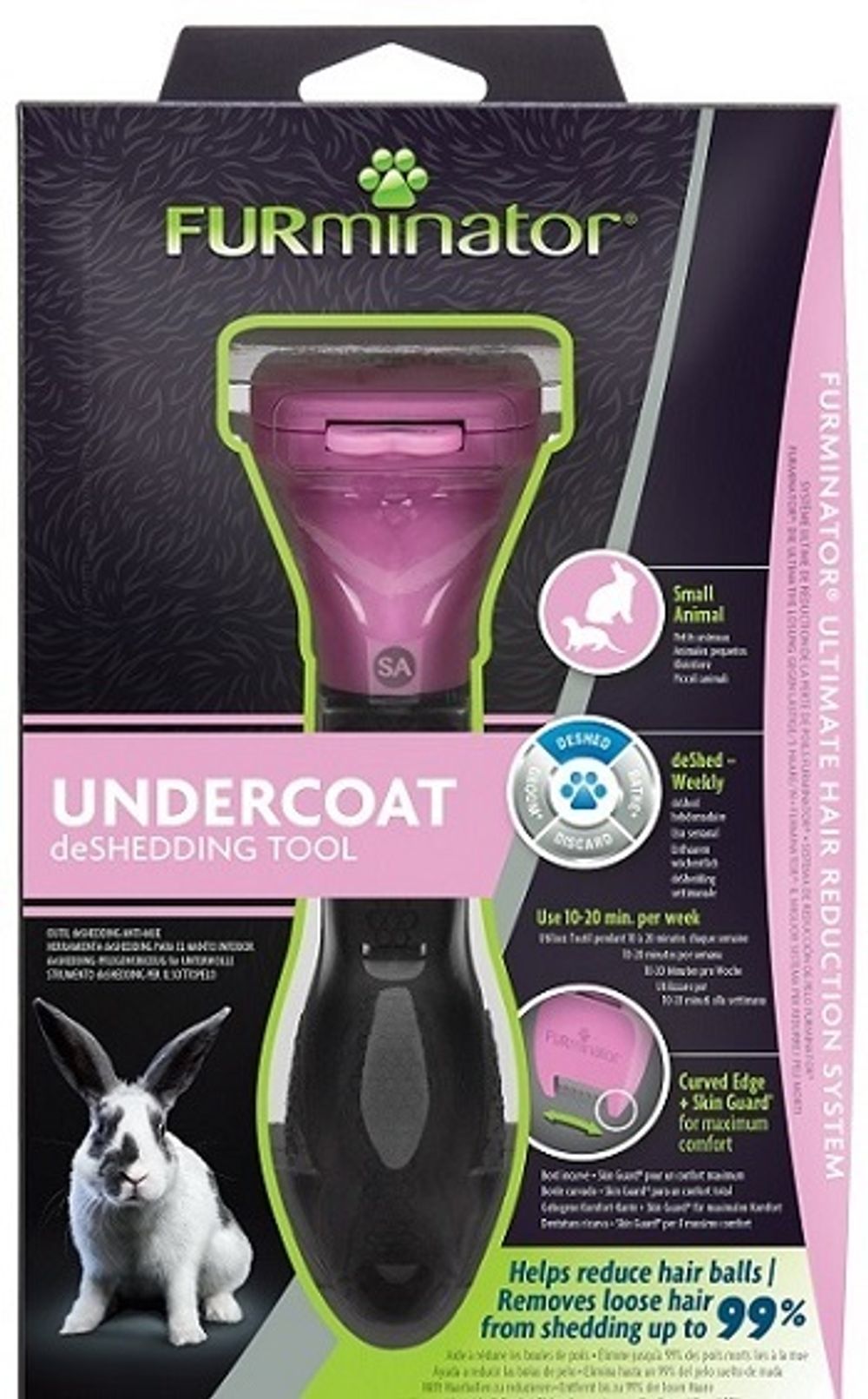 Фурминатор для мелких животных, FURminator Small Animal Undercoat Tool 12  YA купить с доставкой в интернет-магазине зоогастроном.ру