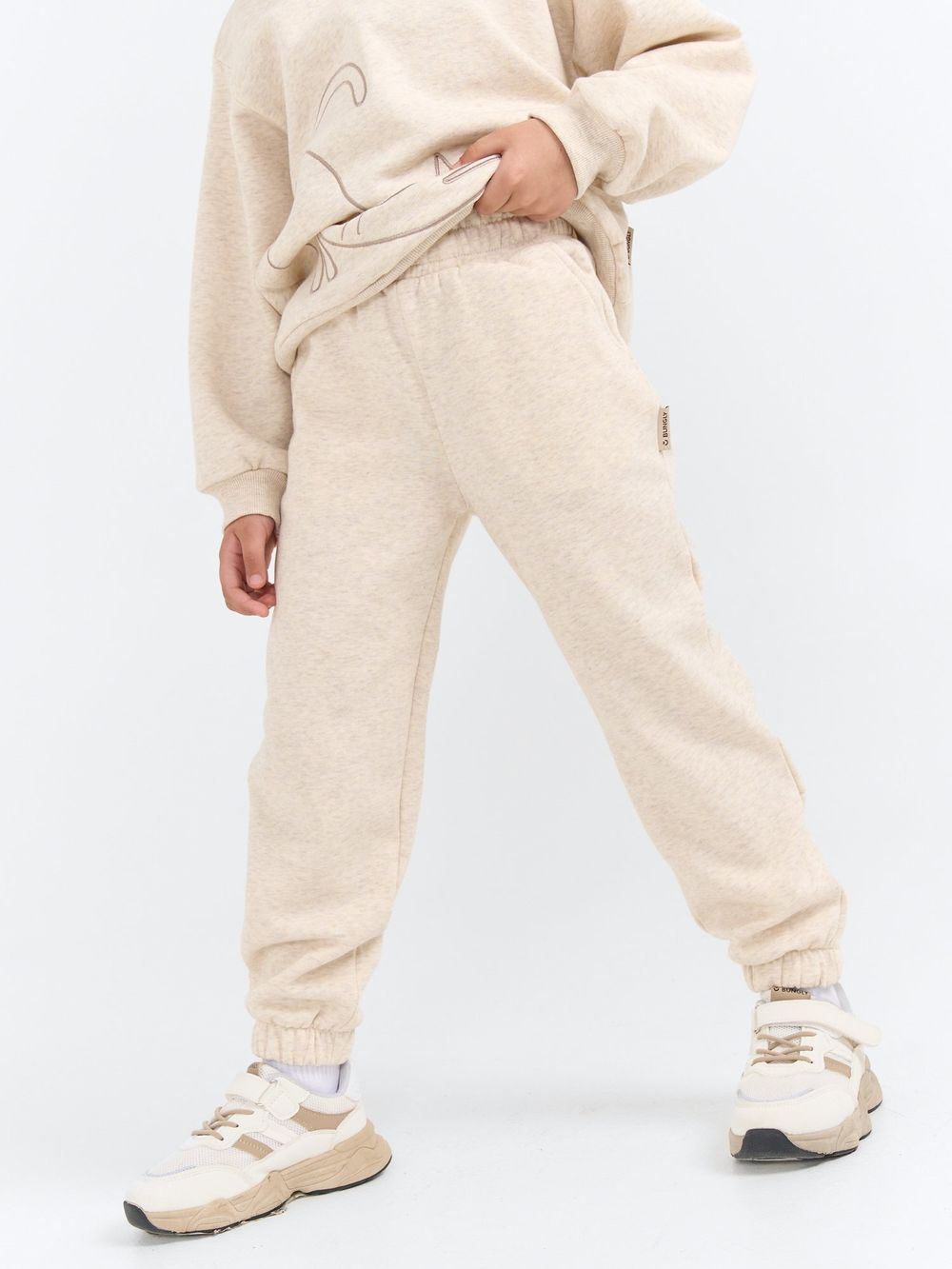 Джоггеры "Айвори" утепленные