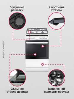 Комбинированная плита Hansa FCMW58020