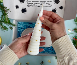 Подарочный набор фигурных свечей Limbon Candle Символ года Змея и елочка