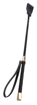 Гладкий черный стек Behave с петлей - 58 см. (Цвет: черный)