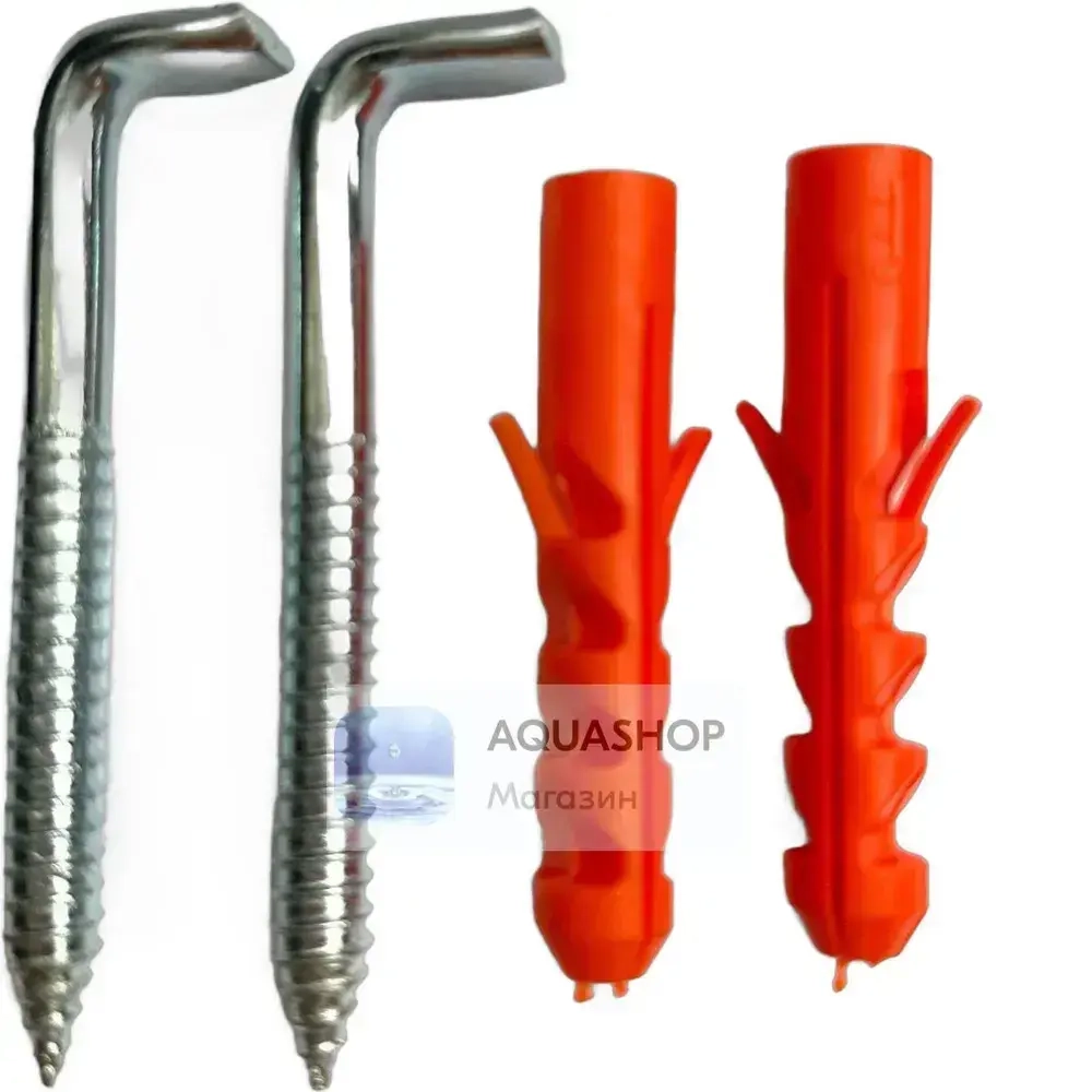 Крепеж для водонагревателя (бойлера) до 150л. "костыль" 10х100мм. с дюбелем, комп. 2шт. , SANTERA