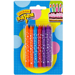 Свечи для торта разноцветные «Звезды» 8 см, 12 шт