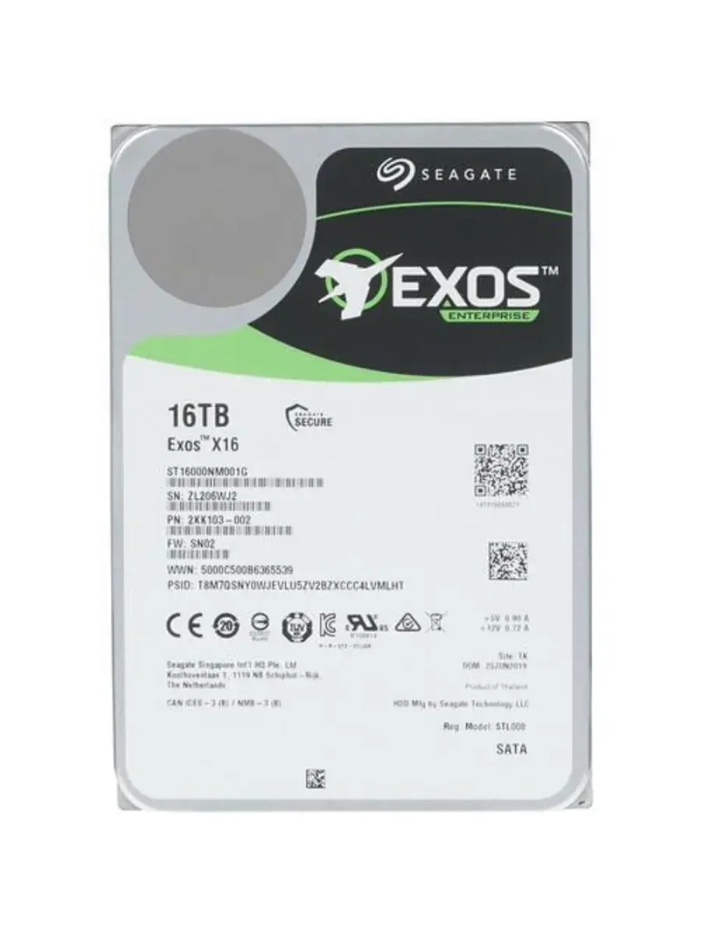 3.5" 16 ТБ Жетский диск Exos X16 ST16000NM001G