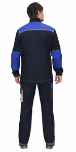 Костюм "ДВИН" куртка, брюки синий с васильковым и молочной отд. пл. 275 г/кв.м