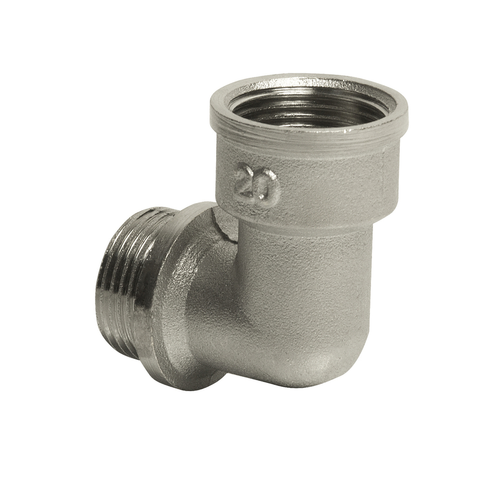 Уголок 3/4'' вн/нар с ограничением никель