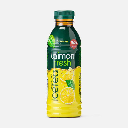 Холодный чёрный чай Laimon Fresh с соком лимона 0,5л