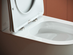 Унитаз-компакт безободковый Ceramica Nova Highlight CN1802-B с крышкой-сиденьем микролифт, белый глянец