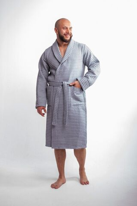 Халат вафельный 60-62 Серый
