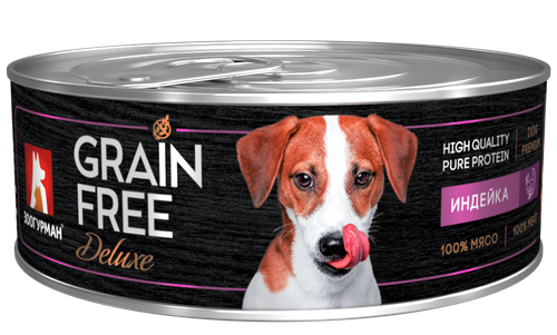Зоогурман корм консервированный для собак grain free