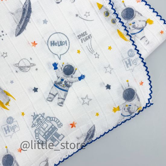 Пеленка муслиновая "Космонавты"