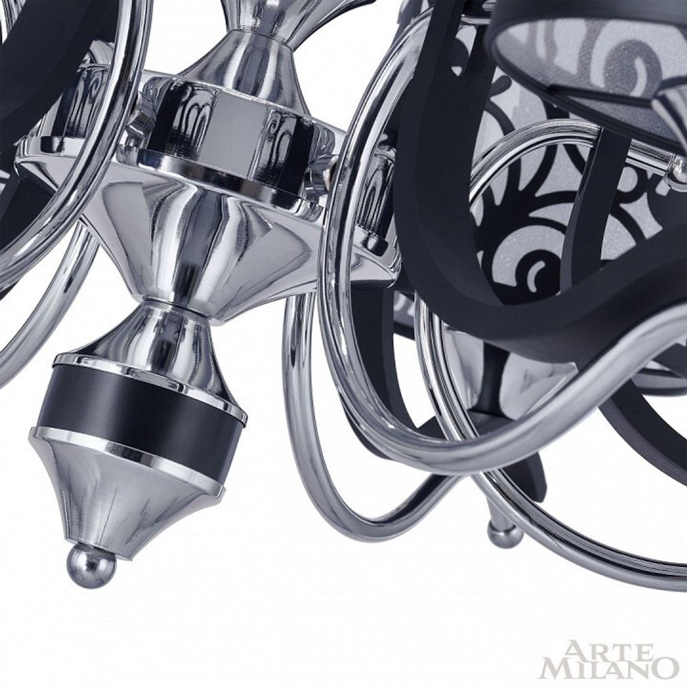 Подвесная люстра Arte Milano Florentia-4957 304957/6 Bk/Ni