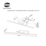 SL446.101.01 Подсветка для картин ST-Luce Хром/Белый LED 1*12W 4000K