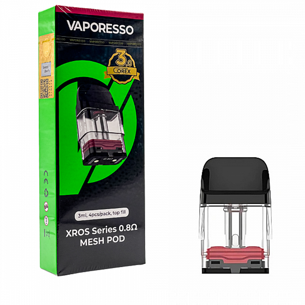 Vaporesso Corex 3.0 XROS 3ml, 0,8 oHm (4шт)
