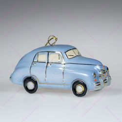 Фарфоровая ёлочная игрушка Советский автомобиль