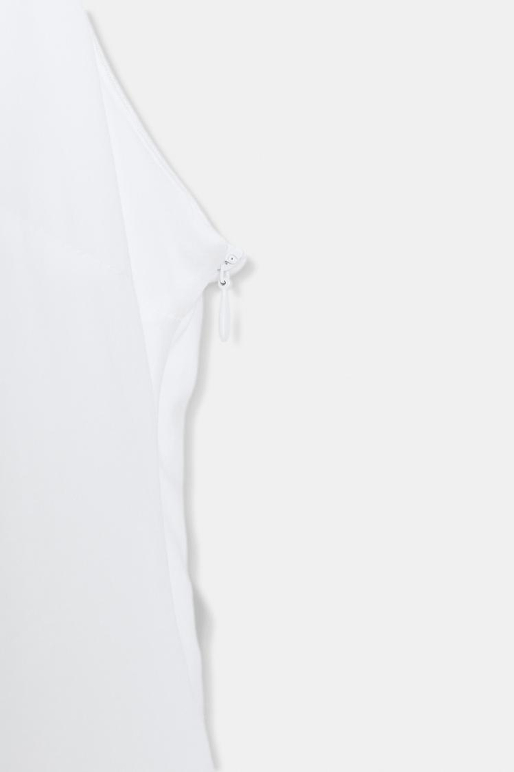 ZARA ПЛАТЬЕ ИЗ ПОПЛИНА С ГОРЛОВИНОЙ ХАЛТЕР, БЕЛЫЙ