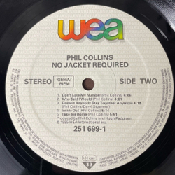 Винтажная виниловая пластинка LP Phil Collins No Jacket Required (Germany 1985)