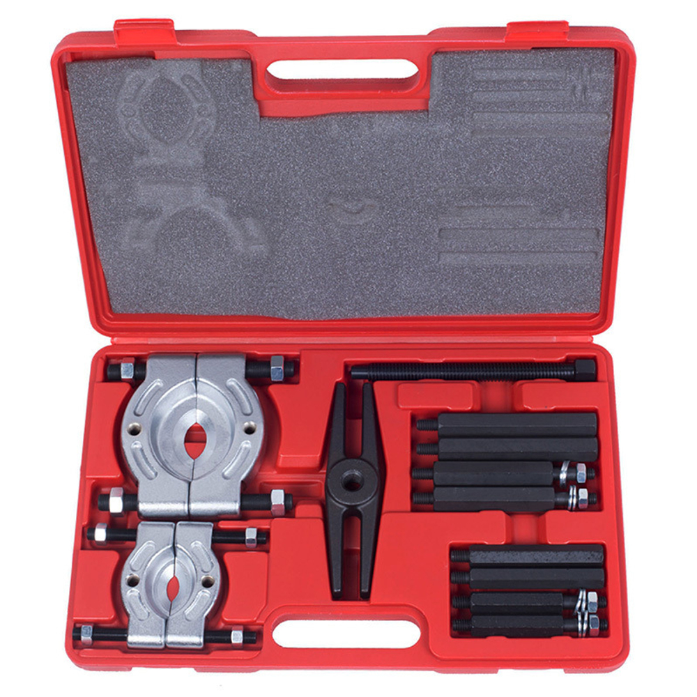 МАСТАК (104-10375C) Съемник подшипников, 30-75 мм, сегментного типа, кейс, 12 предметов